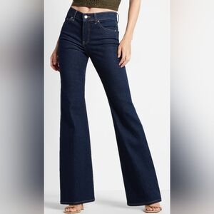Express MID RISE RINSE 70S FLARE JEANS